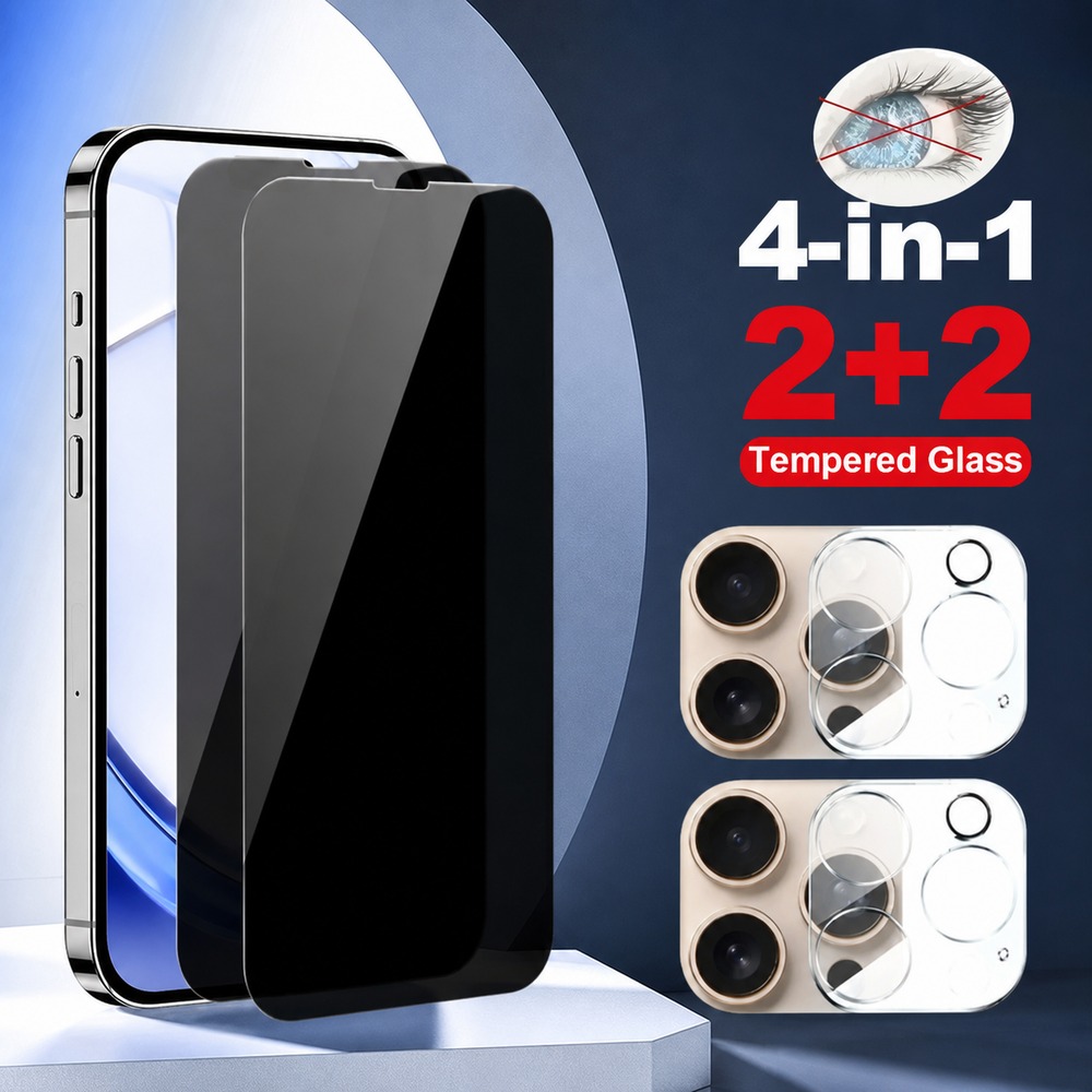 Realme Gt 6 - 2+2 sztuki szkła hartowanego chroniącego prywatność